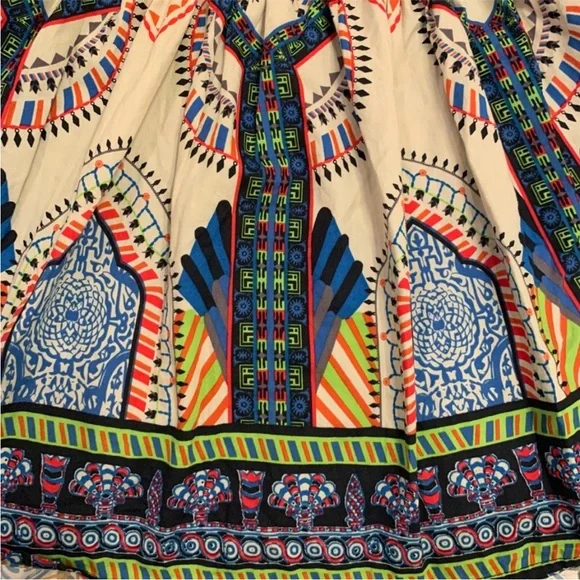 Flying Tomato Colorful Patterned Women's Skirt Tribal Flair Mini Large - Picture 2 of 7